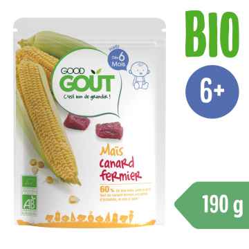 Good Gout Good Gout BIO Kukuřice s kachním masem (190 g) 